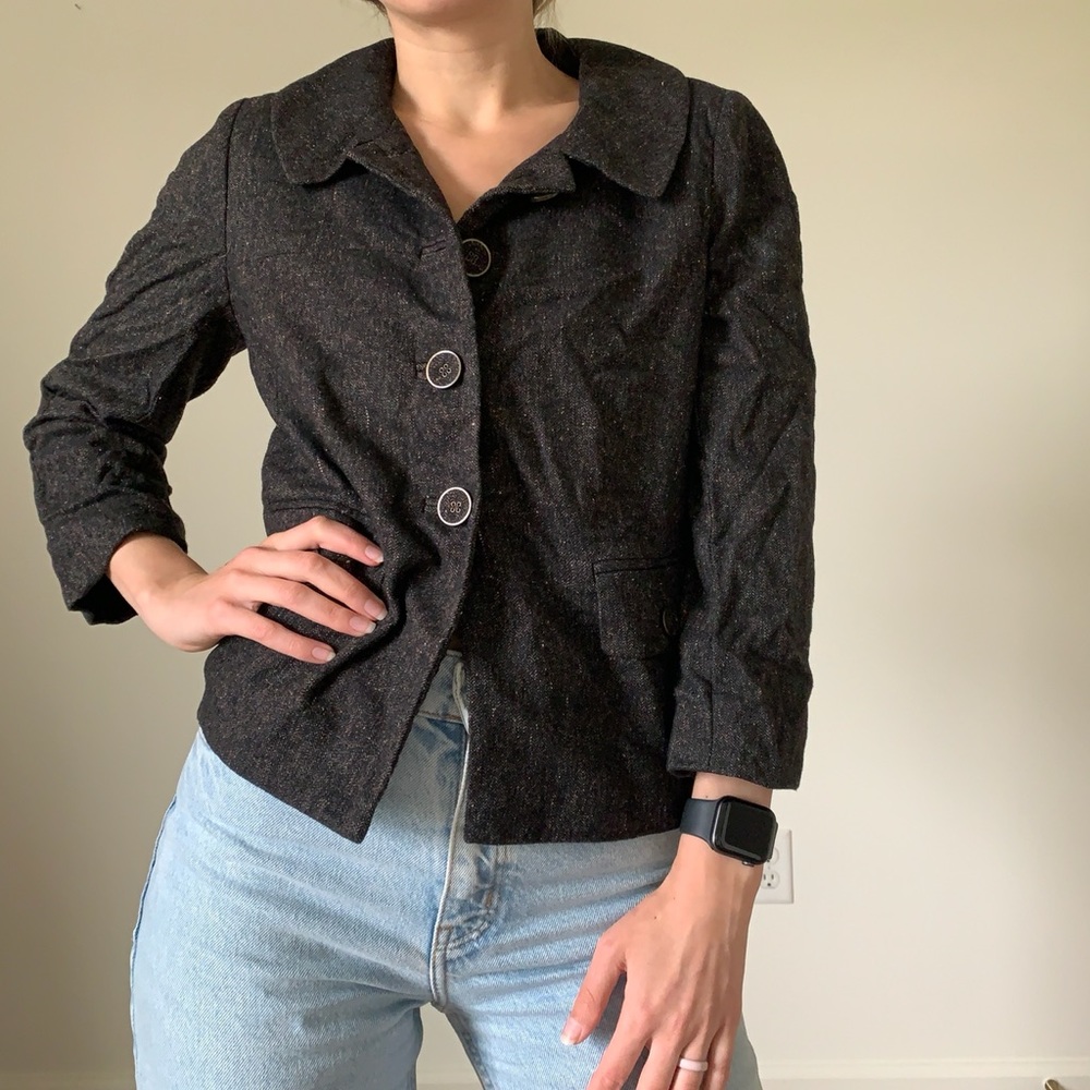 LOFT grey utility jacket